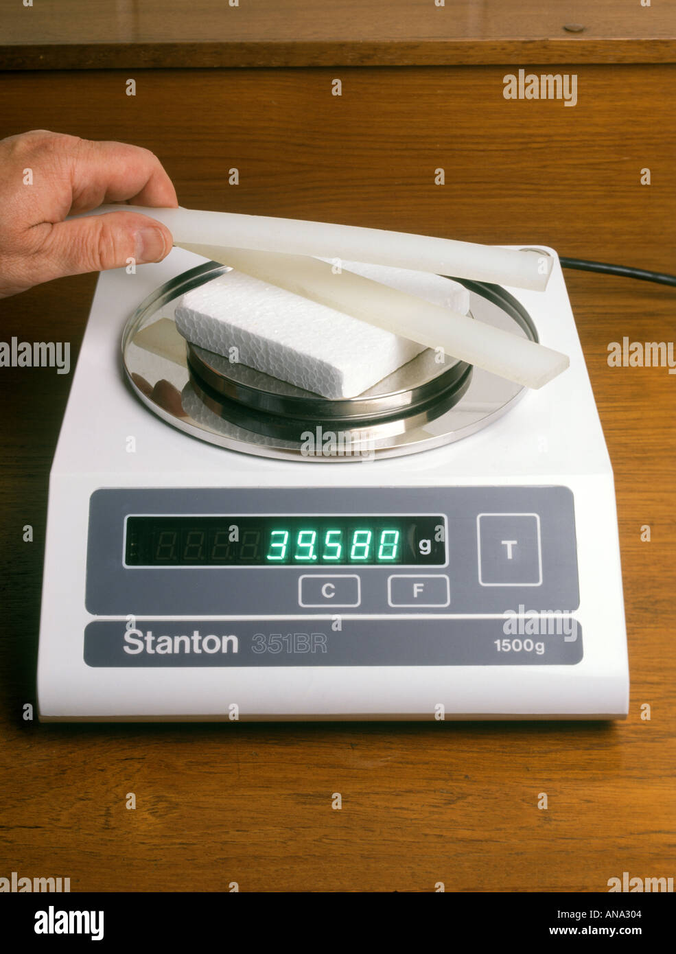 measuring the force of repulsion between two polythene rods carrying