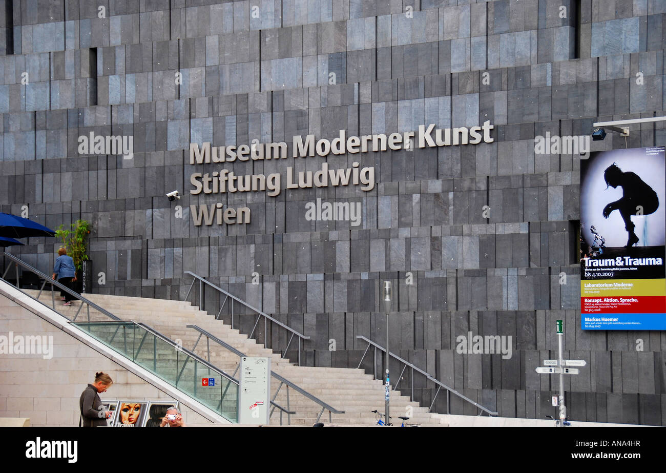 Facade of the Modern Art Museum, Vienna Austria Stock Photo Alamy