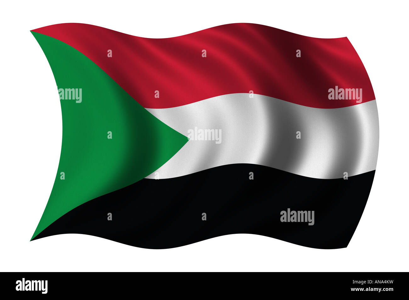 Flag of Sudan Stock Photo