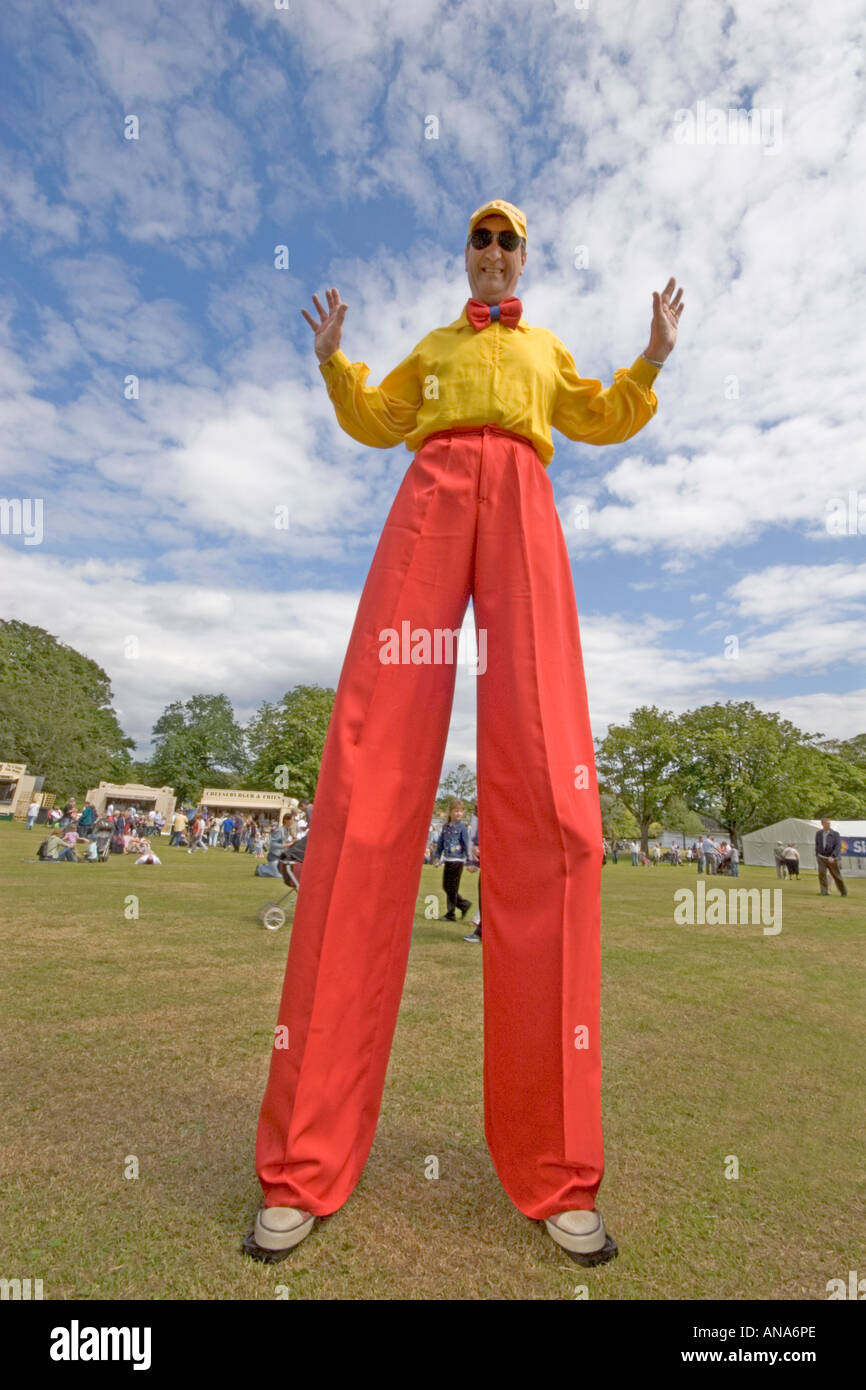 Clown stilts high tall park hires stock photography and images Alamy