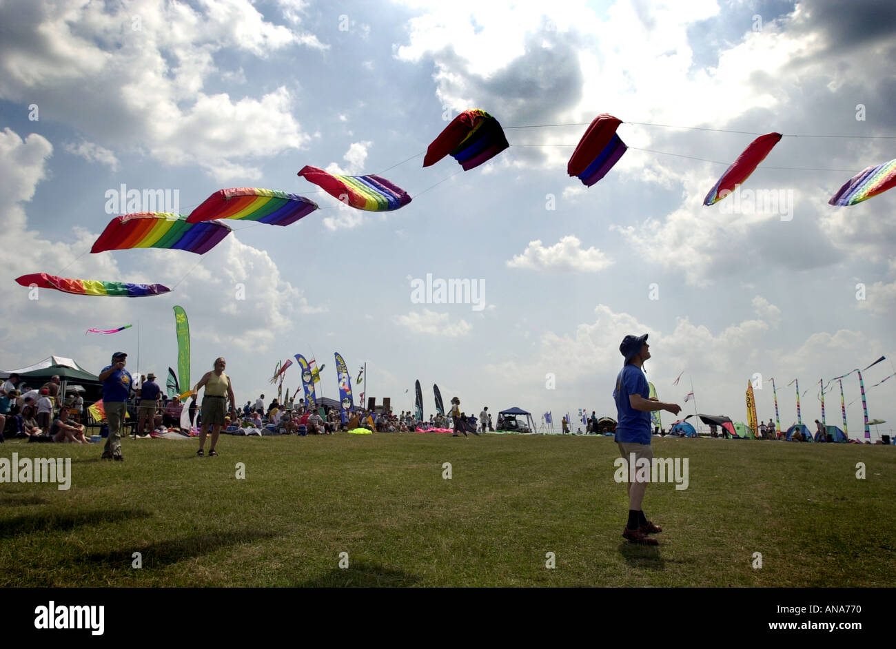 Kite festival at Dunstable Downs Bedfordshire