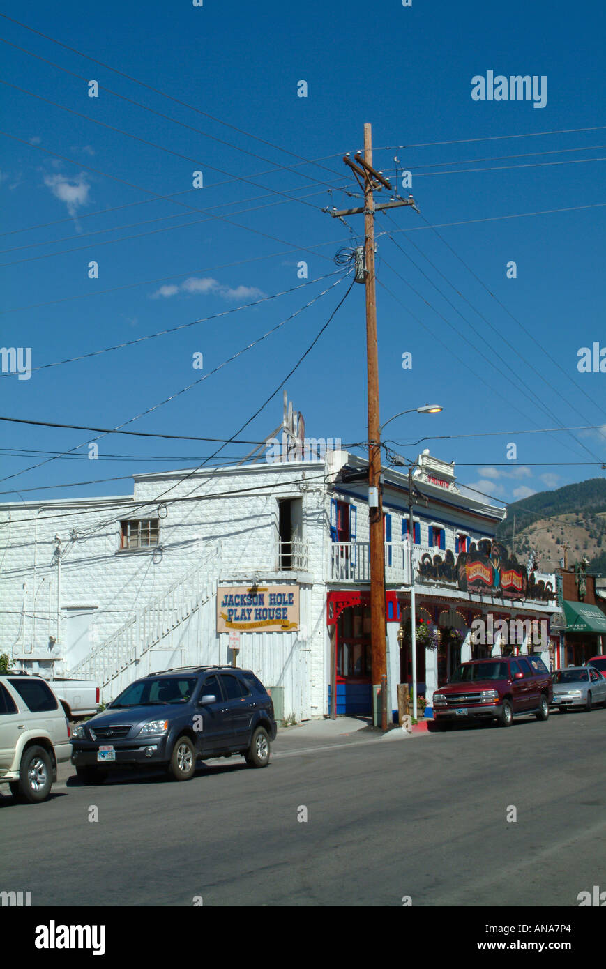 Jackson Hole Play House in Jackson Wyoming USA Stock Photo