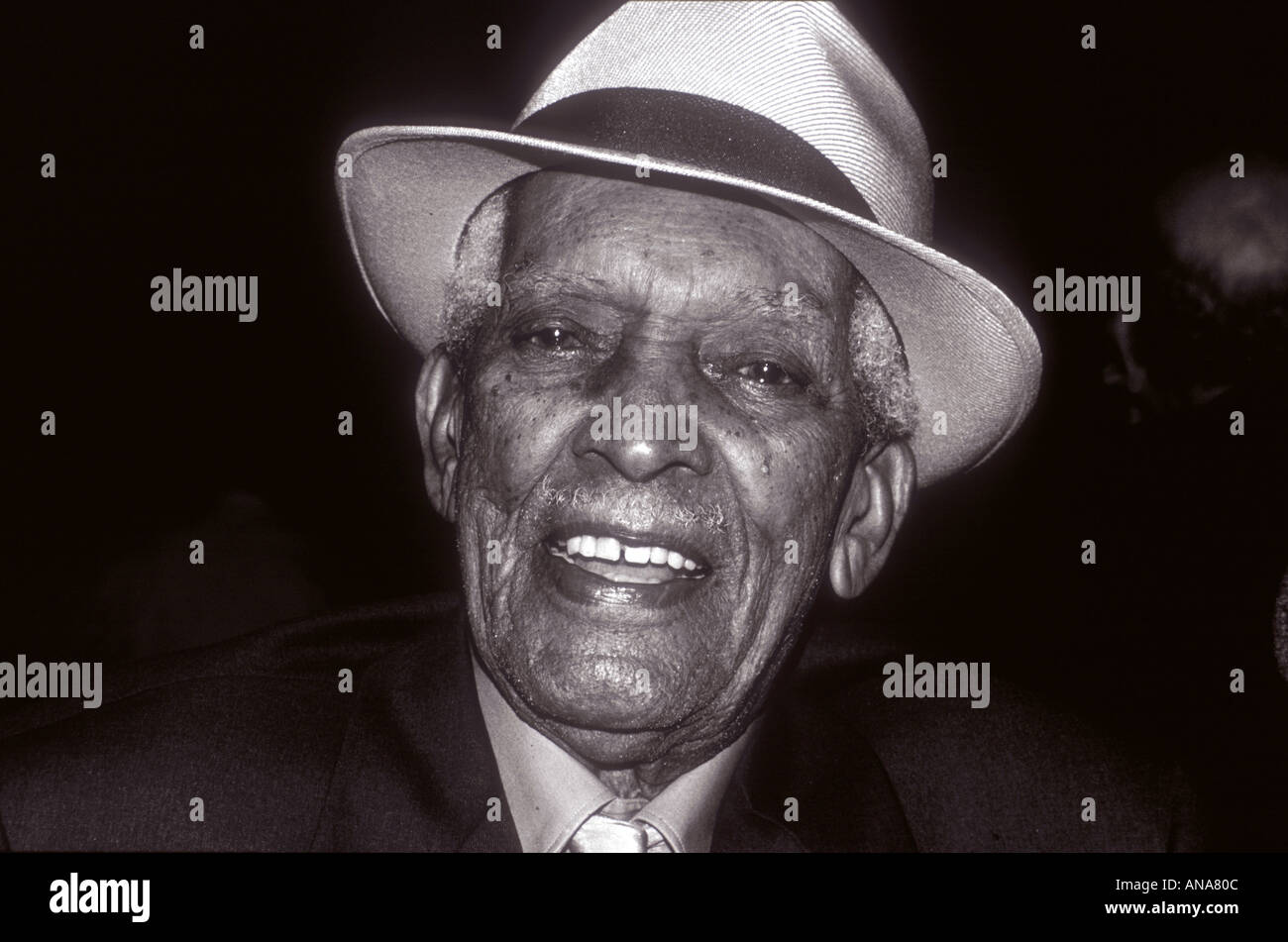 Compay Segundo on his 95th birthday Havana Cuba Stock Photo