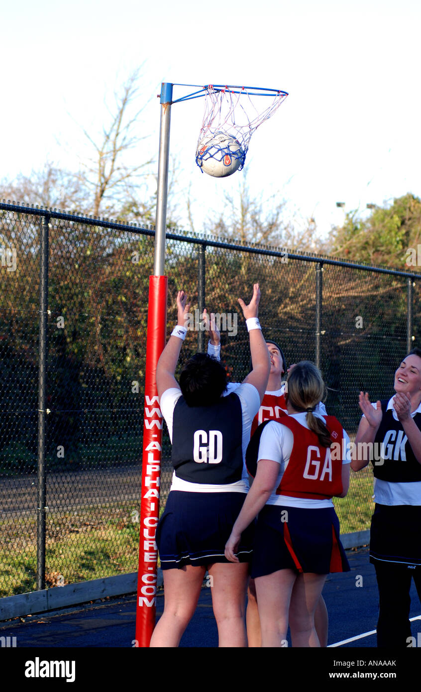 Netball at club level, Leamington Spa, England, UK Stock Photo