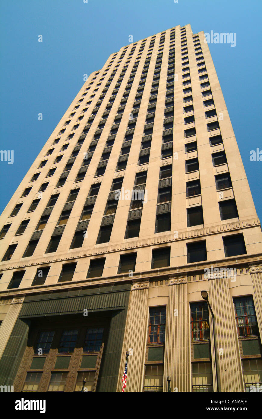 The First National Bank Building Completed in 1930 in St Paul Minnesota USA Stock Photo