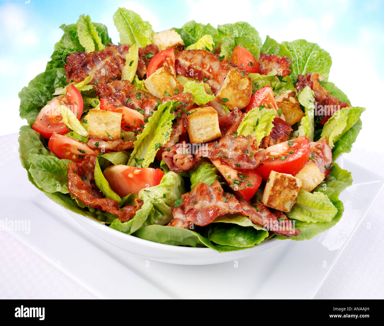 BACON LETTUCE AND TOMATO SALAD Stock Photo Alamy