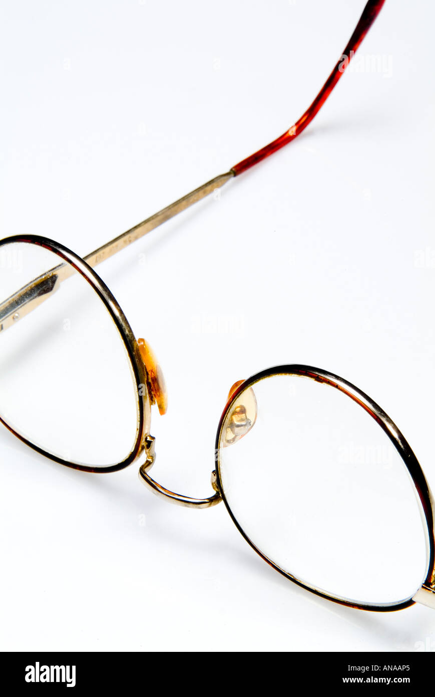 Eyeglasses on light background Stock Photo Alamy