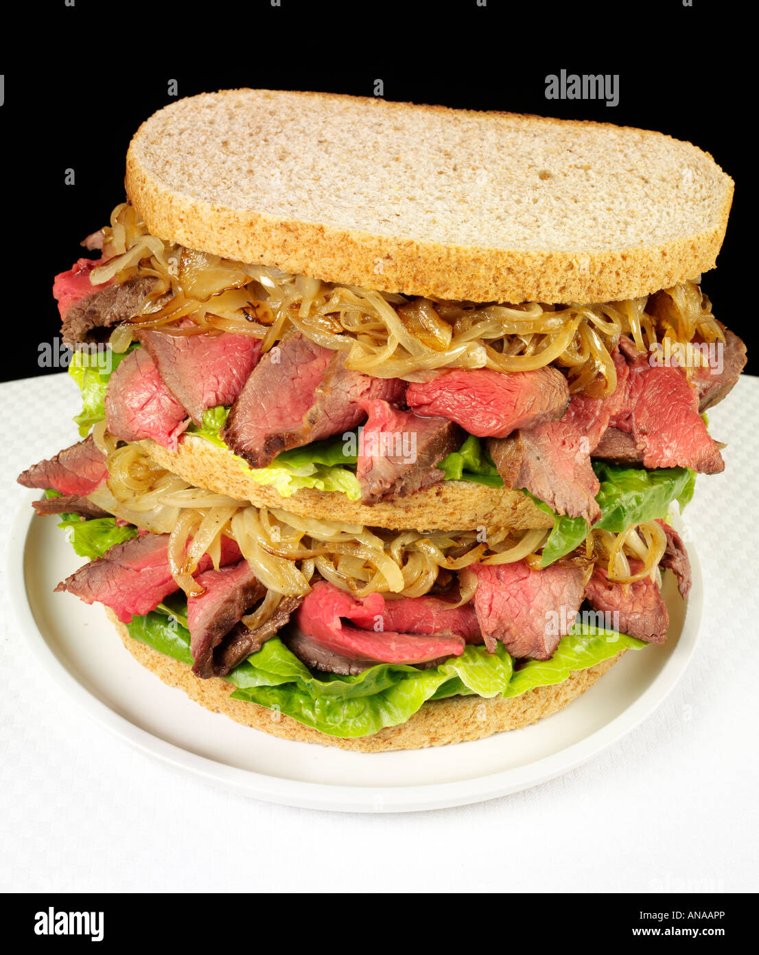 ROAST BEEF AND ONION SANDWICH Stock Photo Alamy