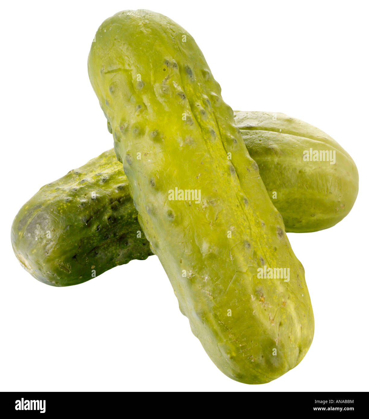 TWO POLISH PICKLES OR GHERKINS Stock Photo Alamy