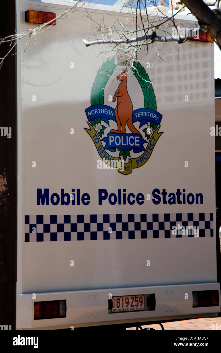 Northern Territory Police Mobile Police Station in Alice Springs