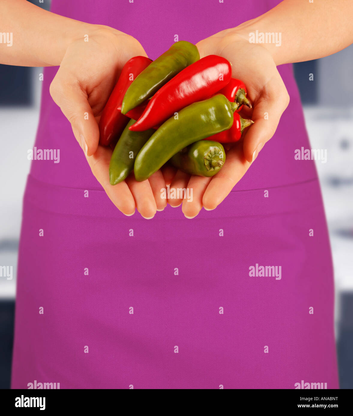 Girl With Chillies High Resolution Stock Photography and Images - Alamy