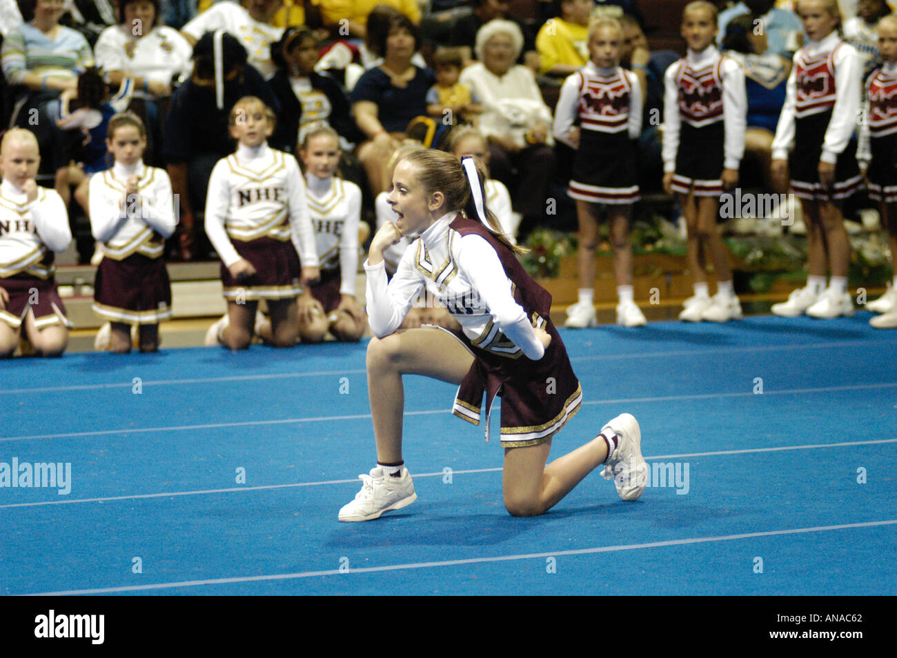 10 year old girl home schooled homeschooling team sport cheerleader at