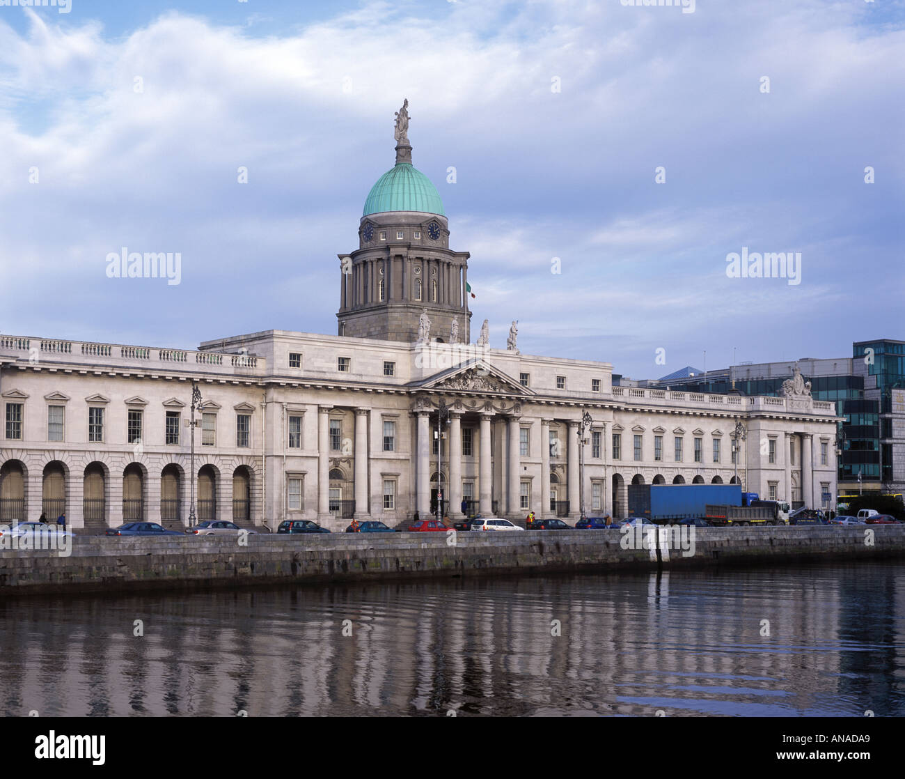 The Custom House in Dublin Ireland Stock Photo