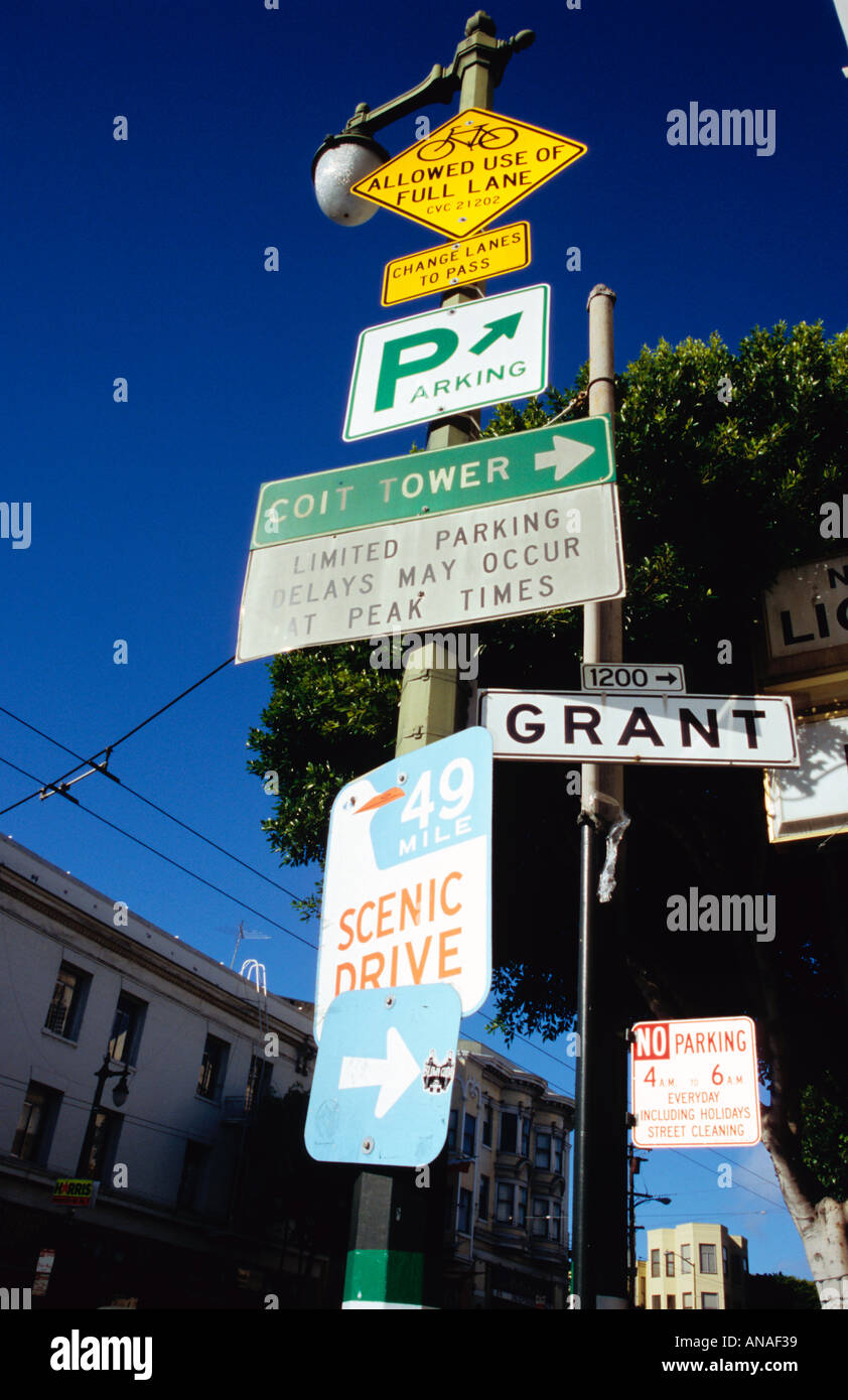 Street signage, San Francisco, USA Stock Photo Alamy