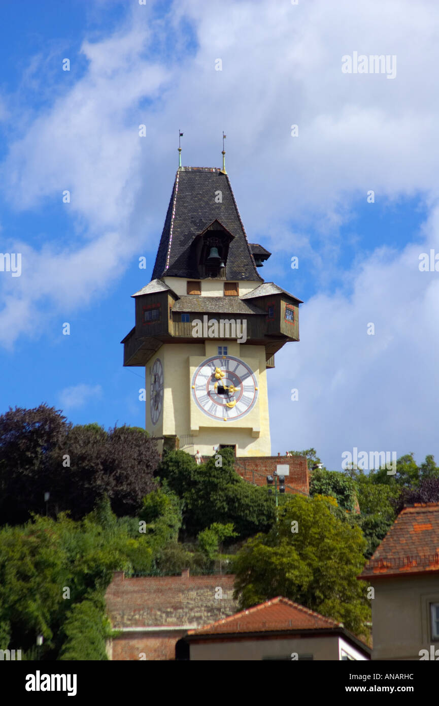 The Clock Tower at the Schlossberg in Graz, Austria Stock Photo - Alamy