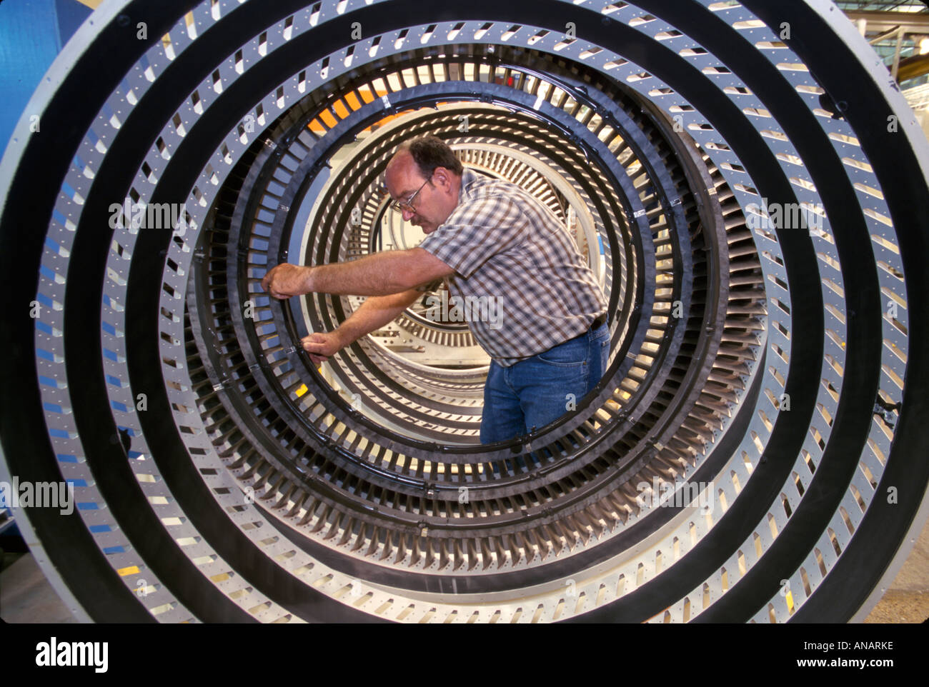 Jet engine compressor stator hires stock photography and images Alamy