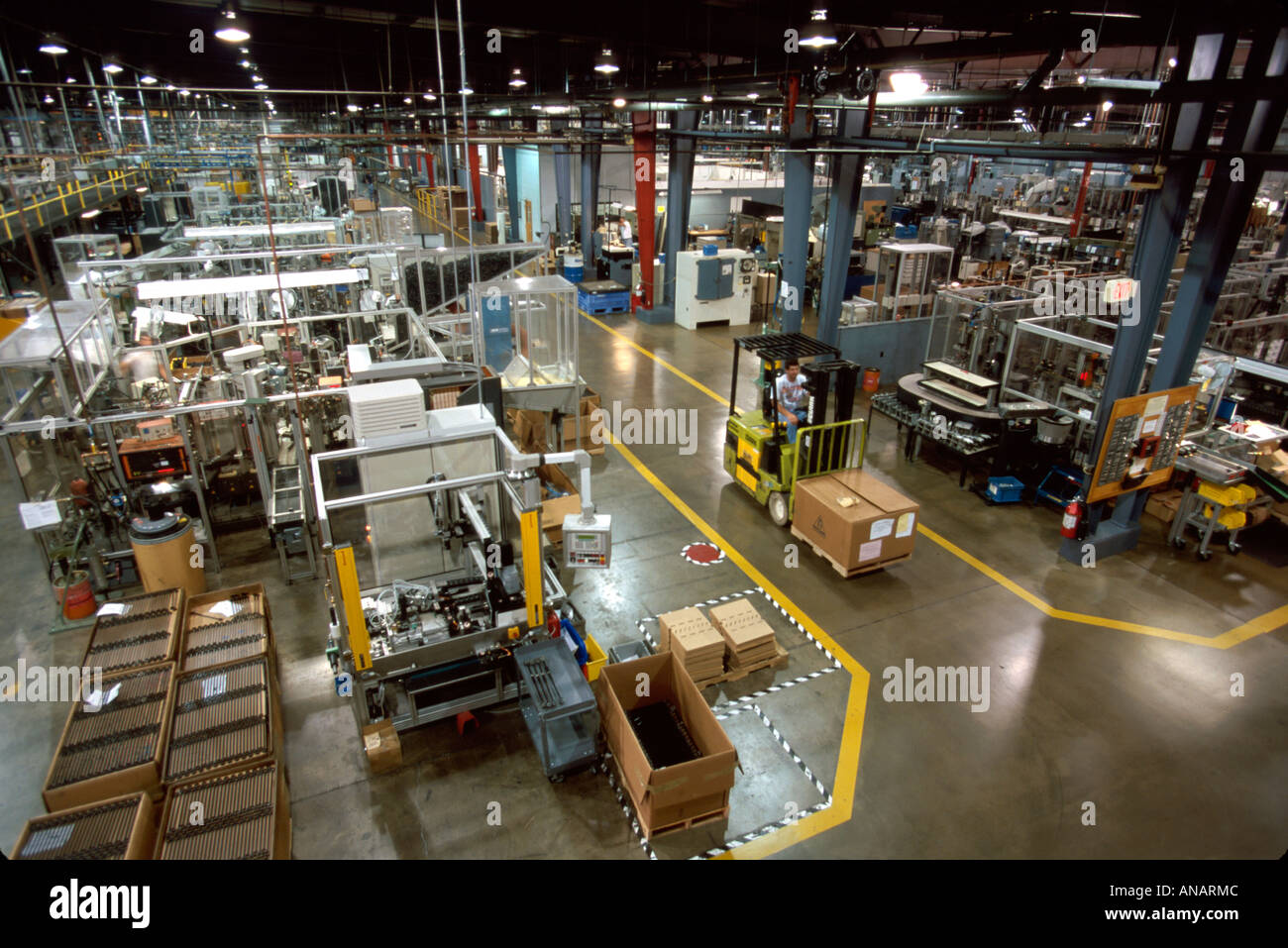 Maine Brewer,Lemforder Automotive Components,factory floor,forklift