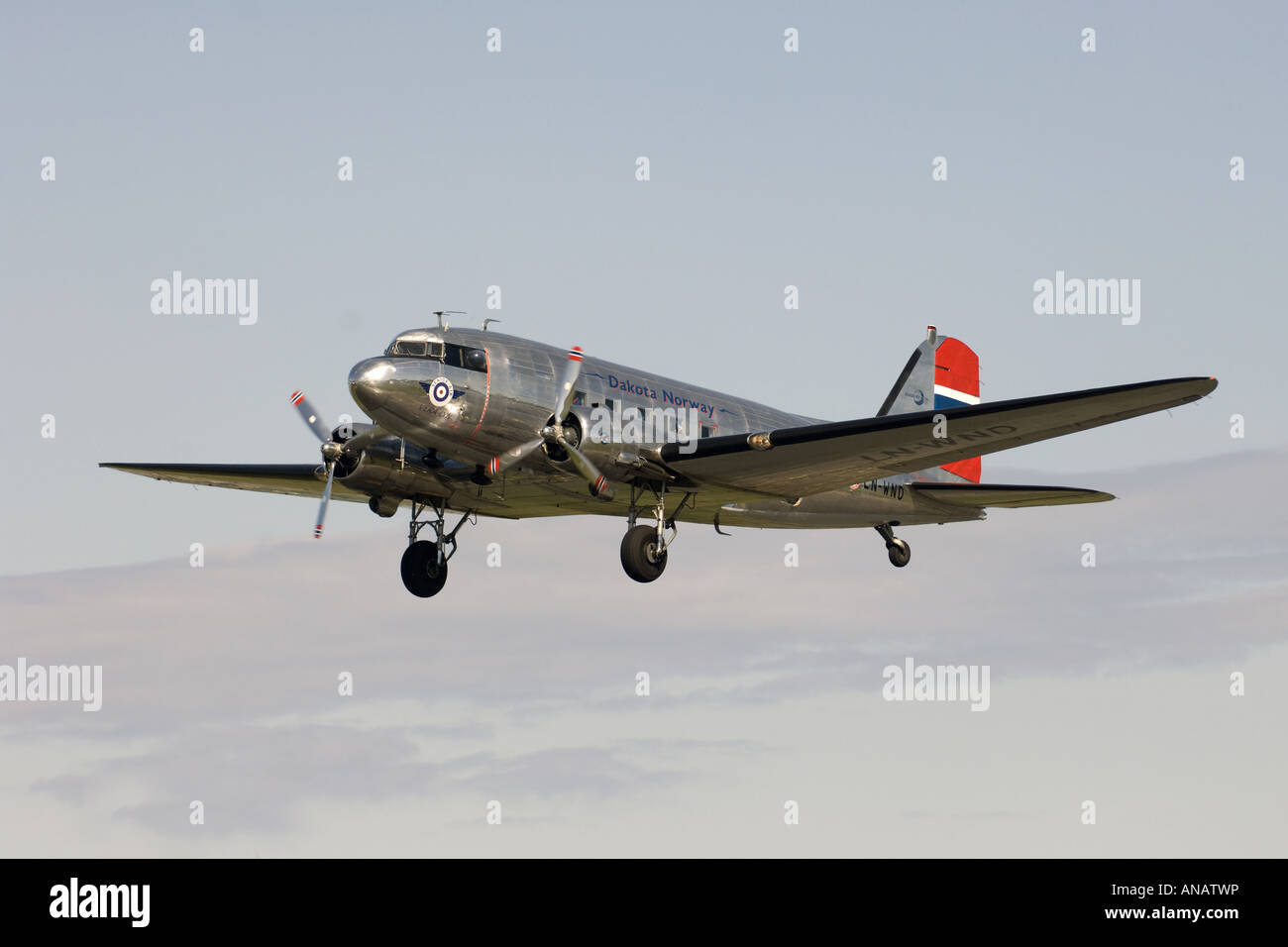 Douglas DC-3 (C-53-DO) Dakota at Sola Airshow, Norway Stock Photo