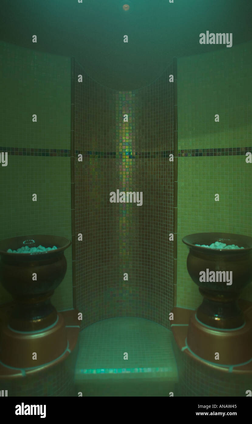 salt room steam room Stock Photo Alamy