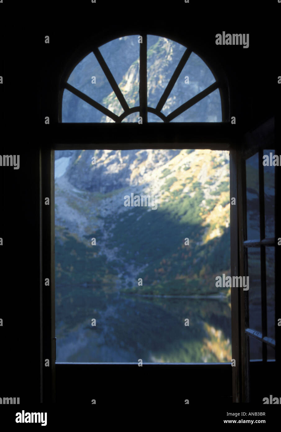 Window in mountain Stock Photo - Alamy