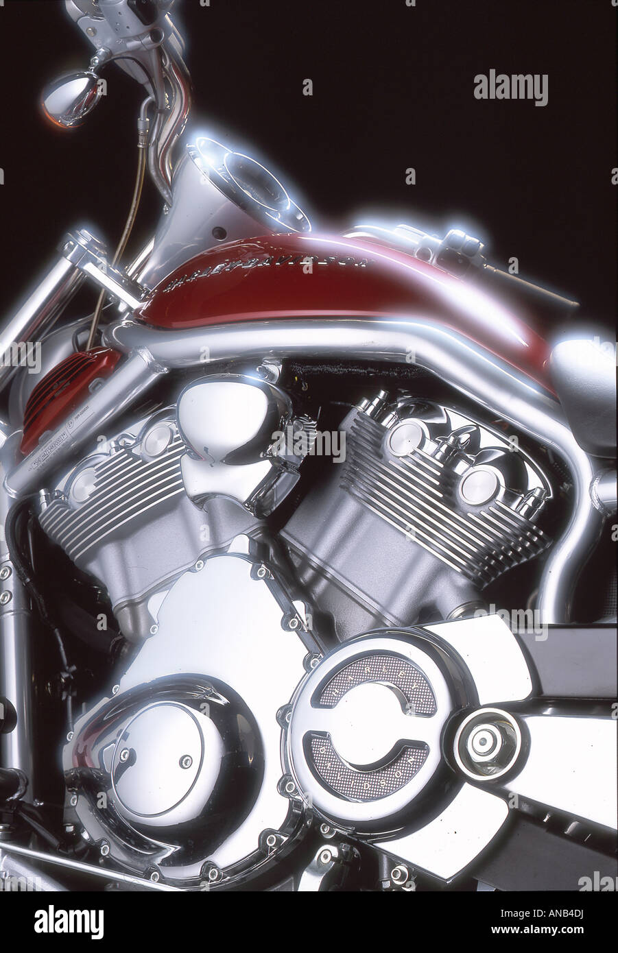 Harley Davison motorcycle Stock Photo