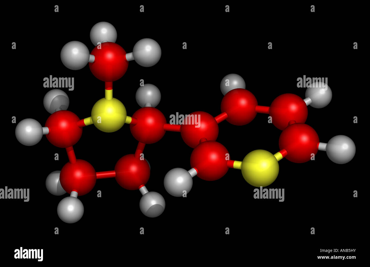 Molecule of Nicotine Stock Photo