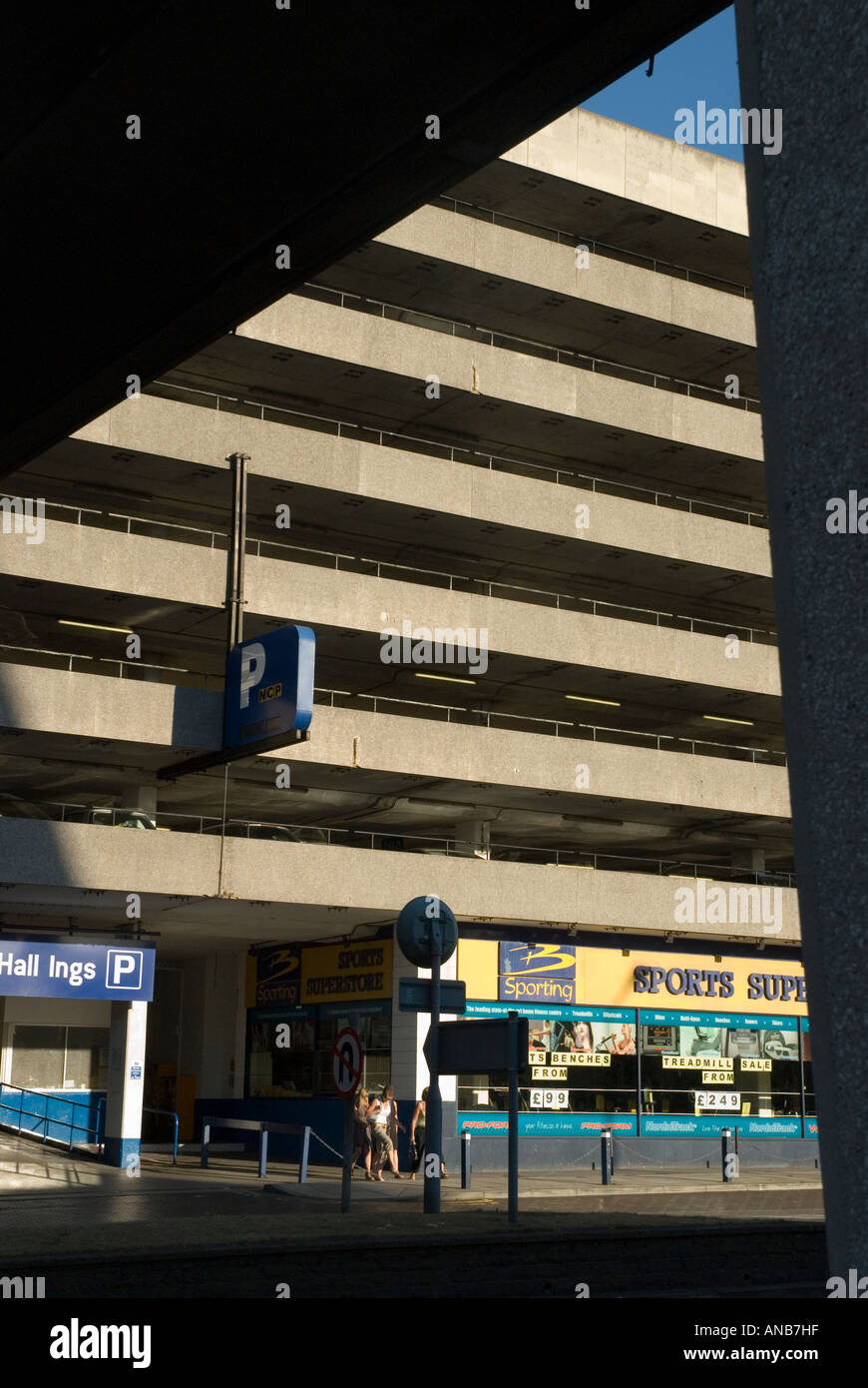 Multi story car park Bradford West Yorkshire Stock Photo Alamy