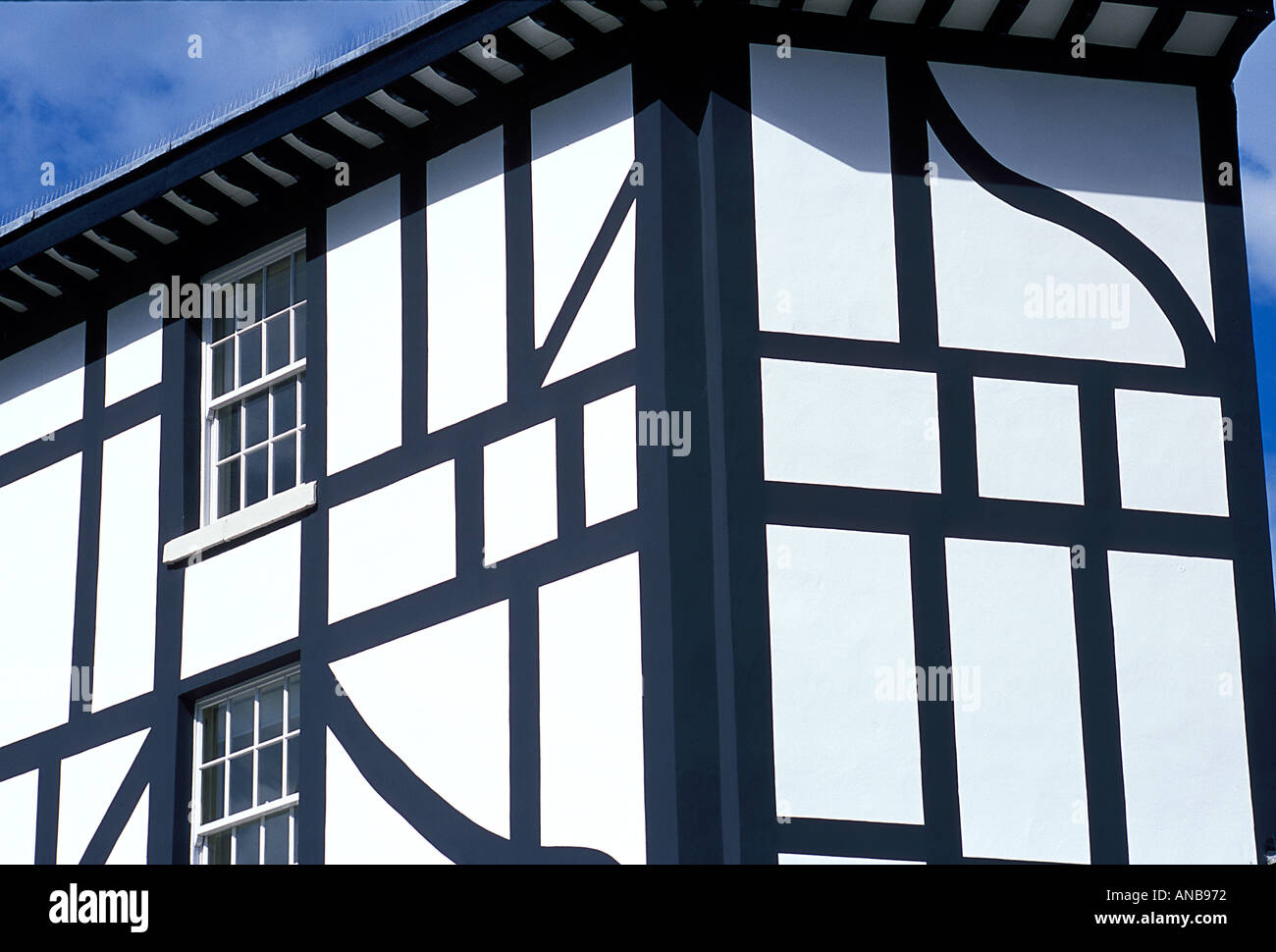Timber framed facade detail of the Oyster Bar Manchester UK Stock Photo Alamy