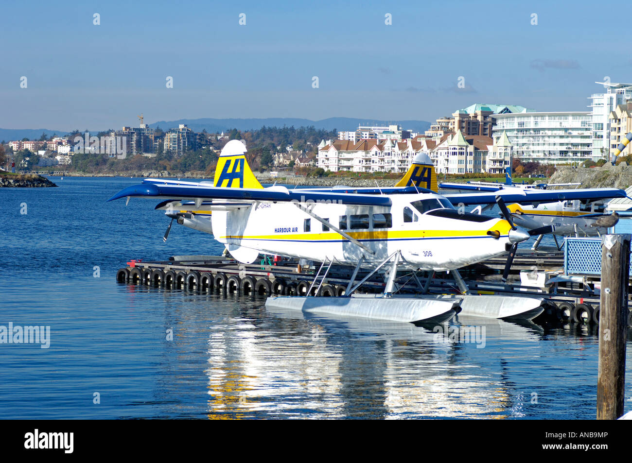 Victoria Harbour Float Plane Berth BC Stock Photo Alamy