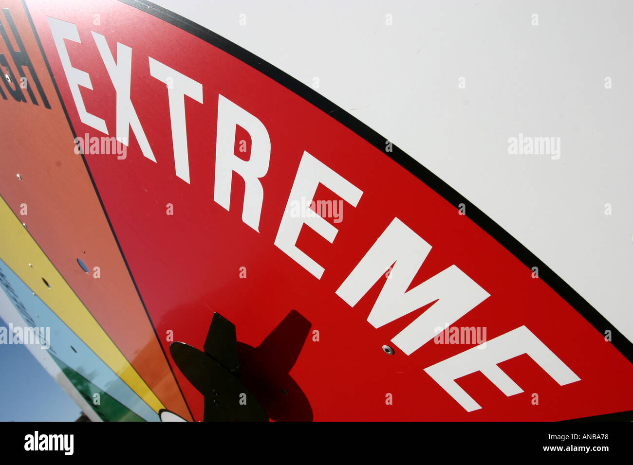 Extreme Fire Sign Extreme fire danger side in Australia Stock Photo - Alamy