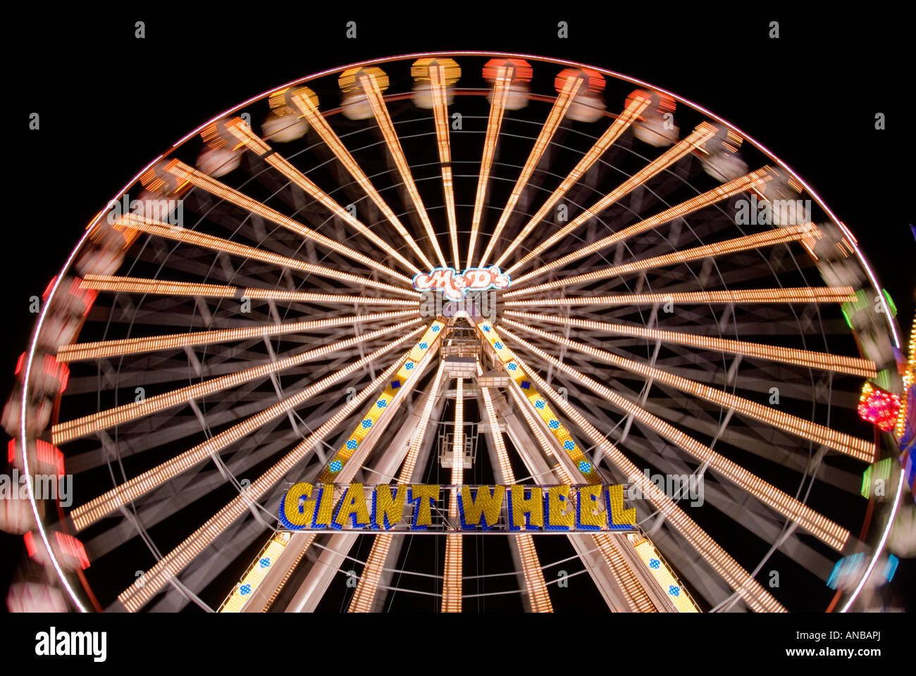 Giant Wheel Swansea Fair Stock Photo Alamy
