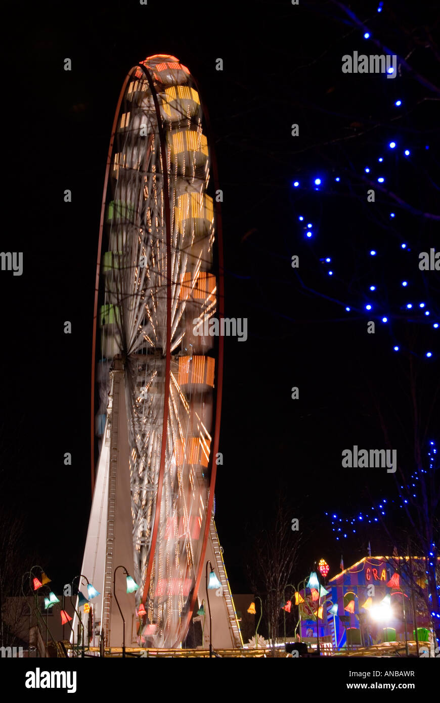 Giant Wheel Swansea Fair Stock Photo Alamy