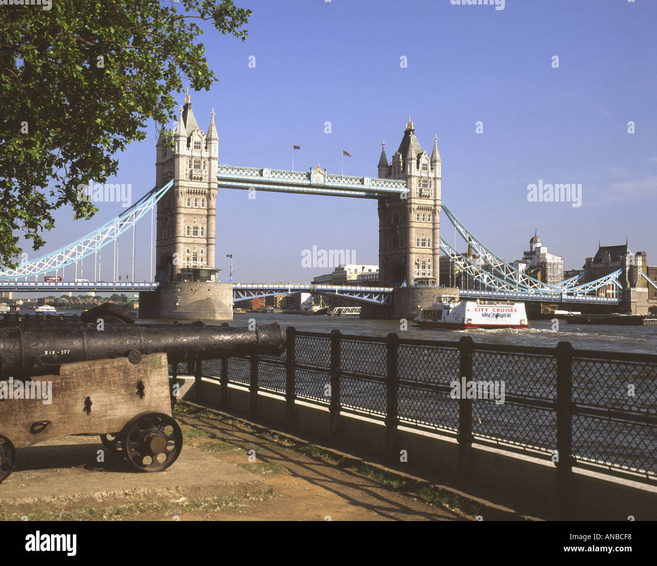 UK London Tower Bridge from Tower of London Stock Photo
