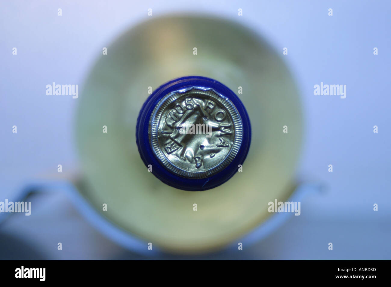 Chilled bottle of white wine lying inside a fridge Stock Photo Alamy