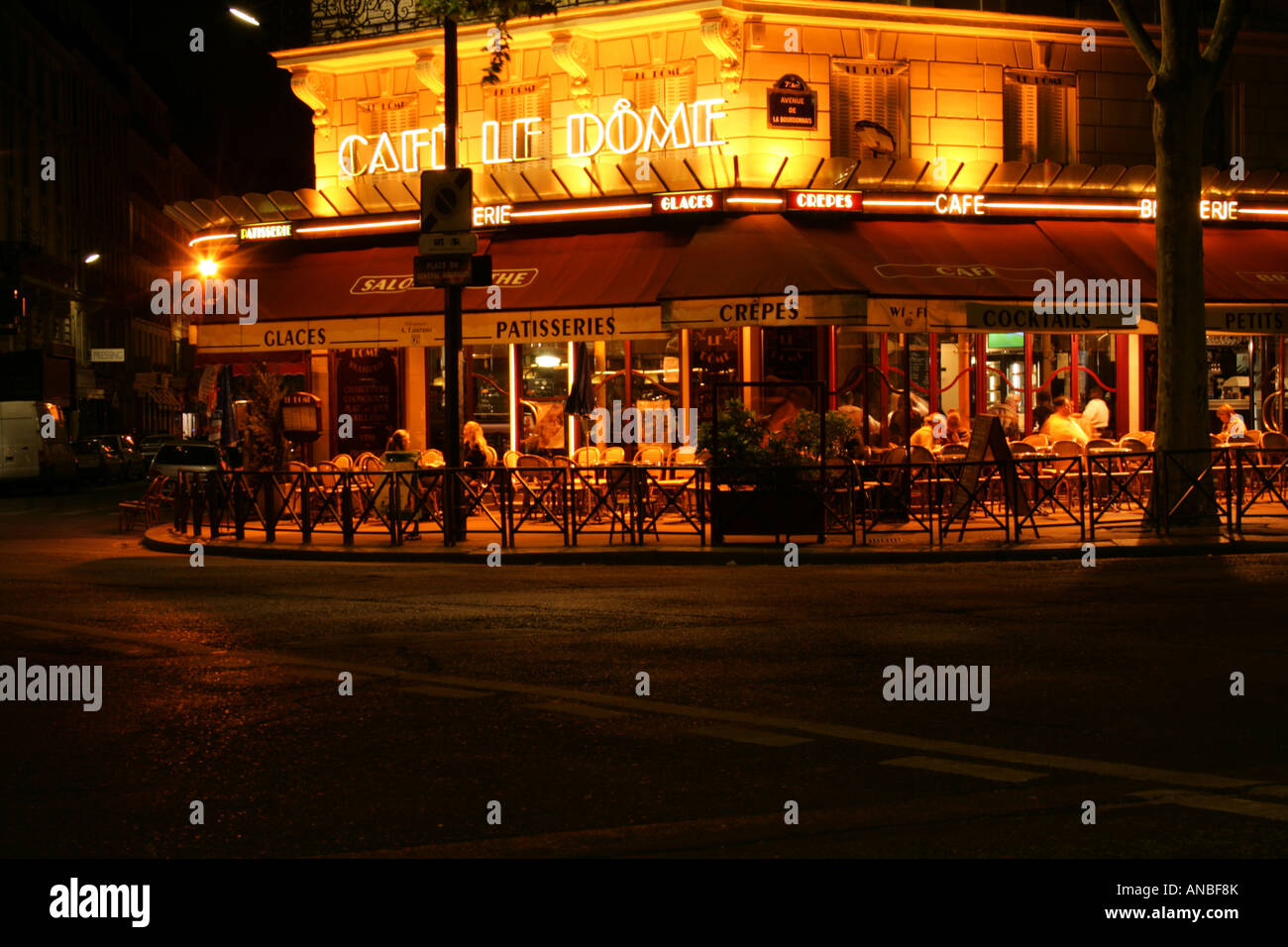 Cafe Le Dome, Paris Stock Photo