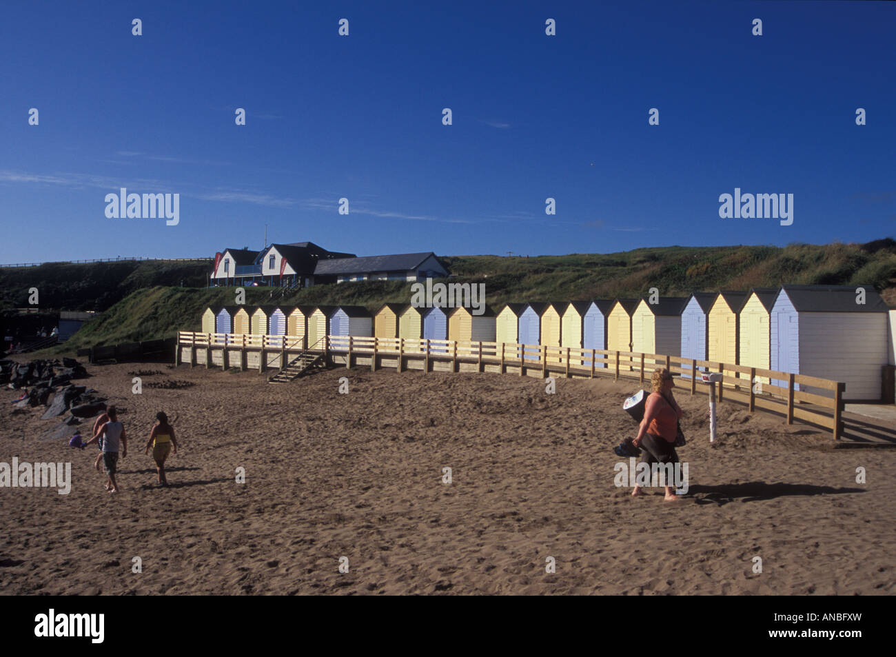 Bude, Beach Huts, Cornwall Stock Photo Alamy