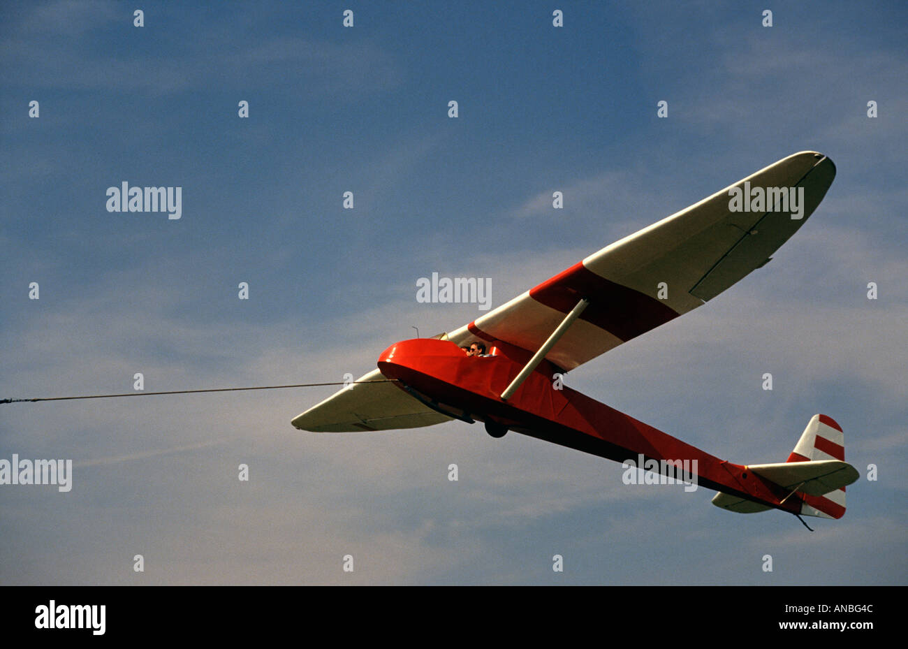 Glider at Kenley Surrey England UK Stock Photo Alamy