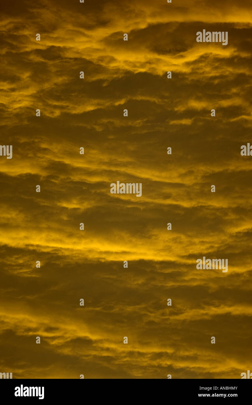 clouds sunrise orange red sky weather cloudy background Stock Photo - Alamy