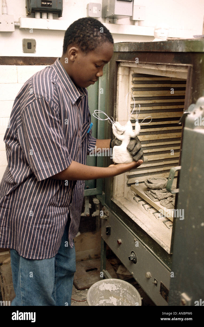 secondary school art class Stock Photo Alamy