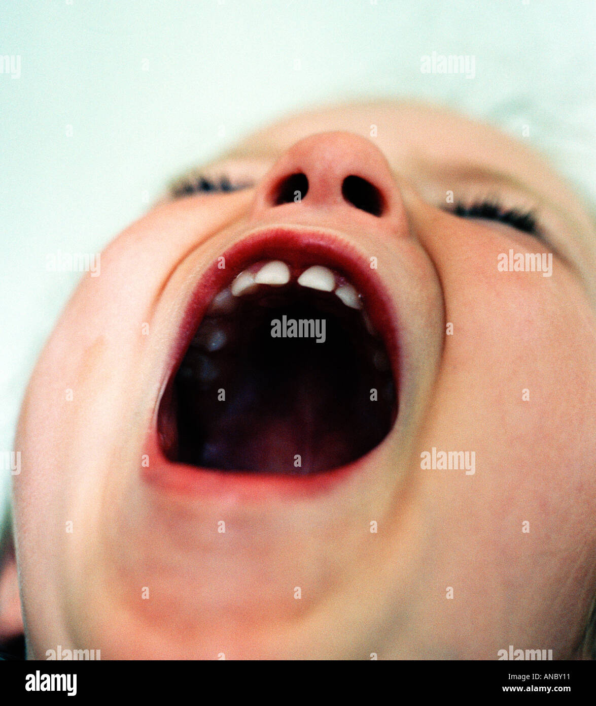 Child Screaming Stock Photo