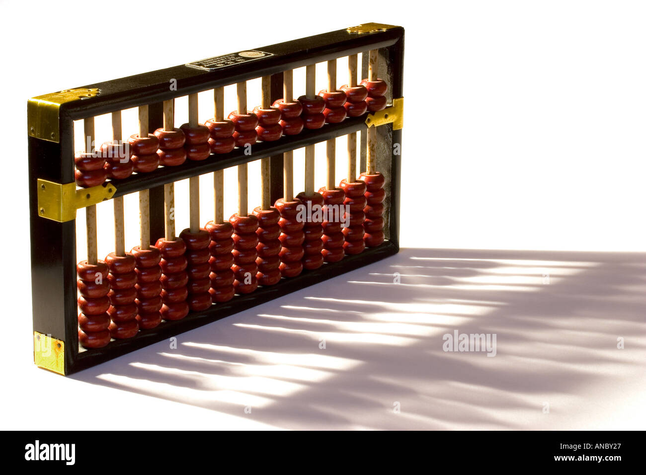 Abacus casting shadow Stock Photo