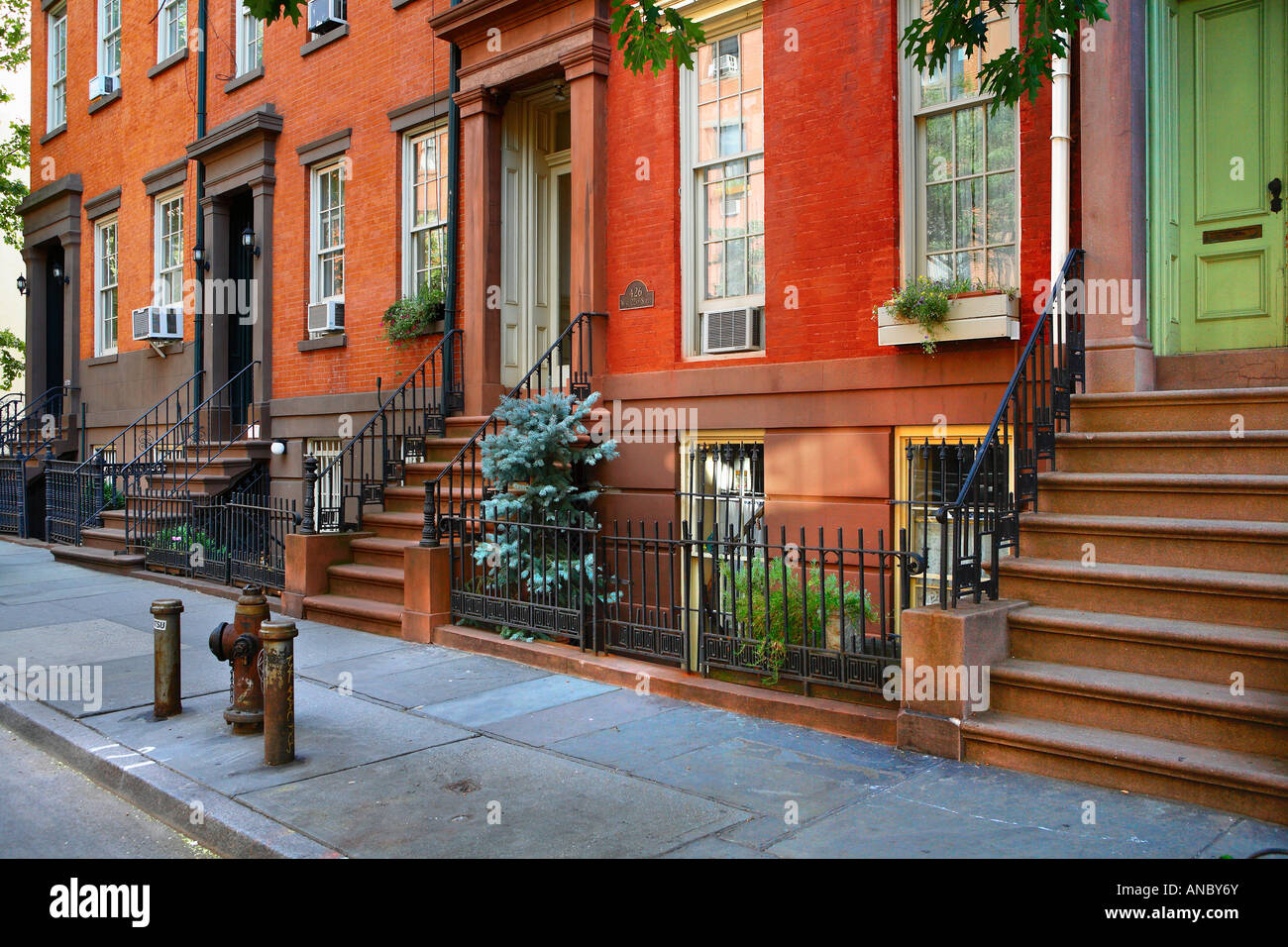 Houses in Chelsea New York city USA Stock Photo Alamy