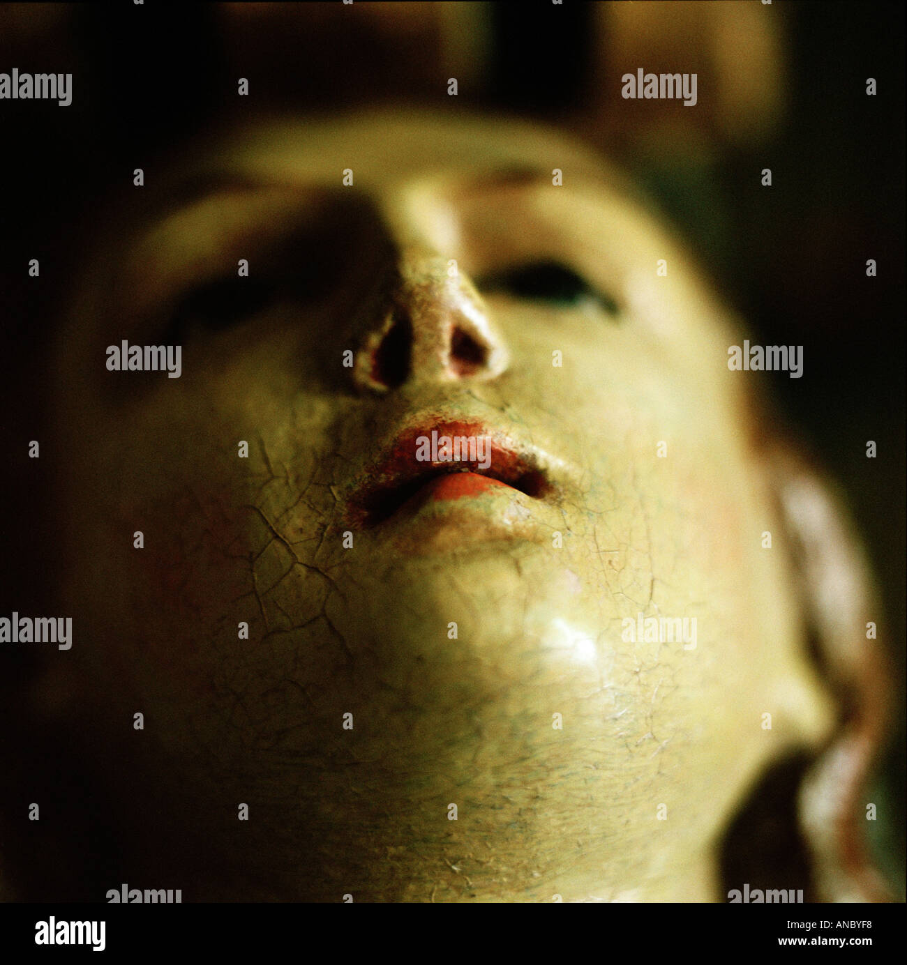 Cracked Dolls face Stock Photo