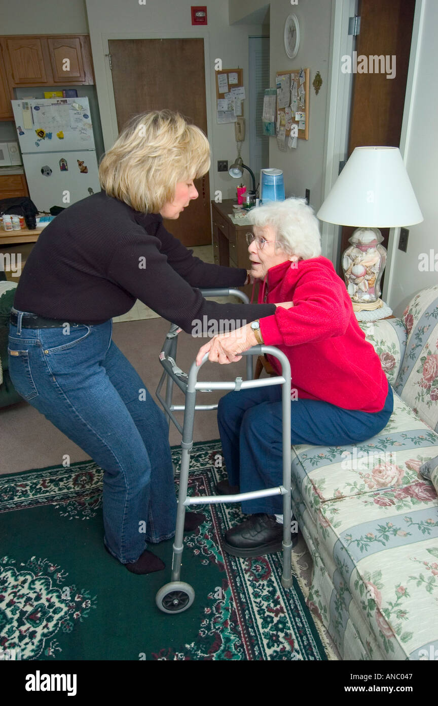 Caring for elderly relatives hi-res stock photography and images - Alamy