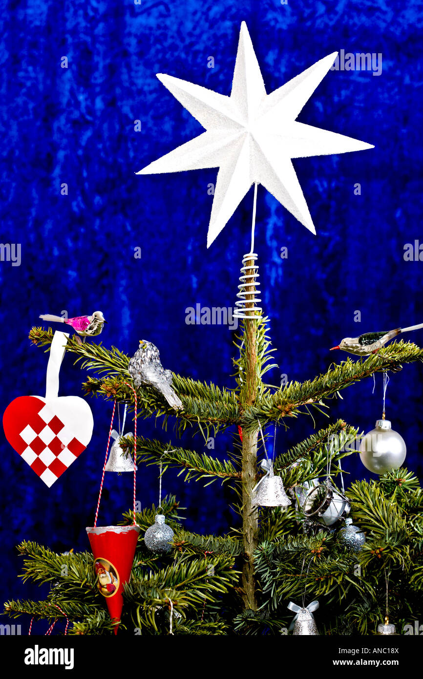 Top of christmas tree Stock Photo Alamy