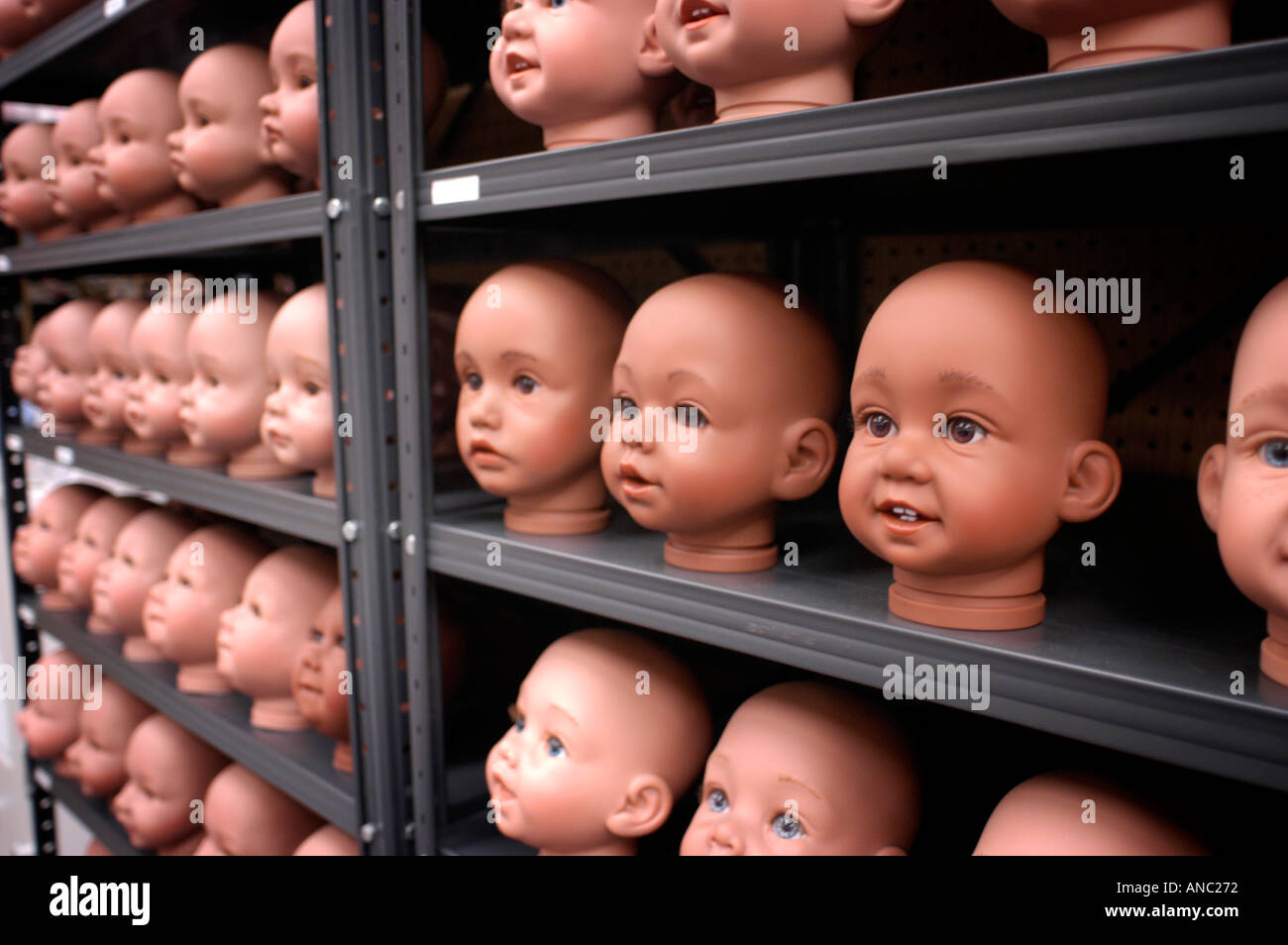 plastic doll head