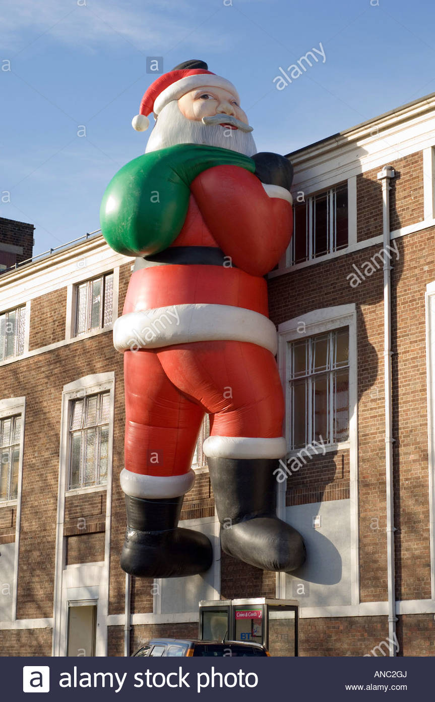 Inflatable Father Christmas Stock Photos & Inflatable Father Christmas