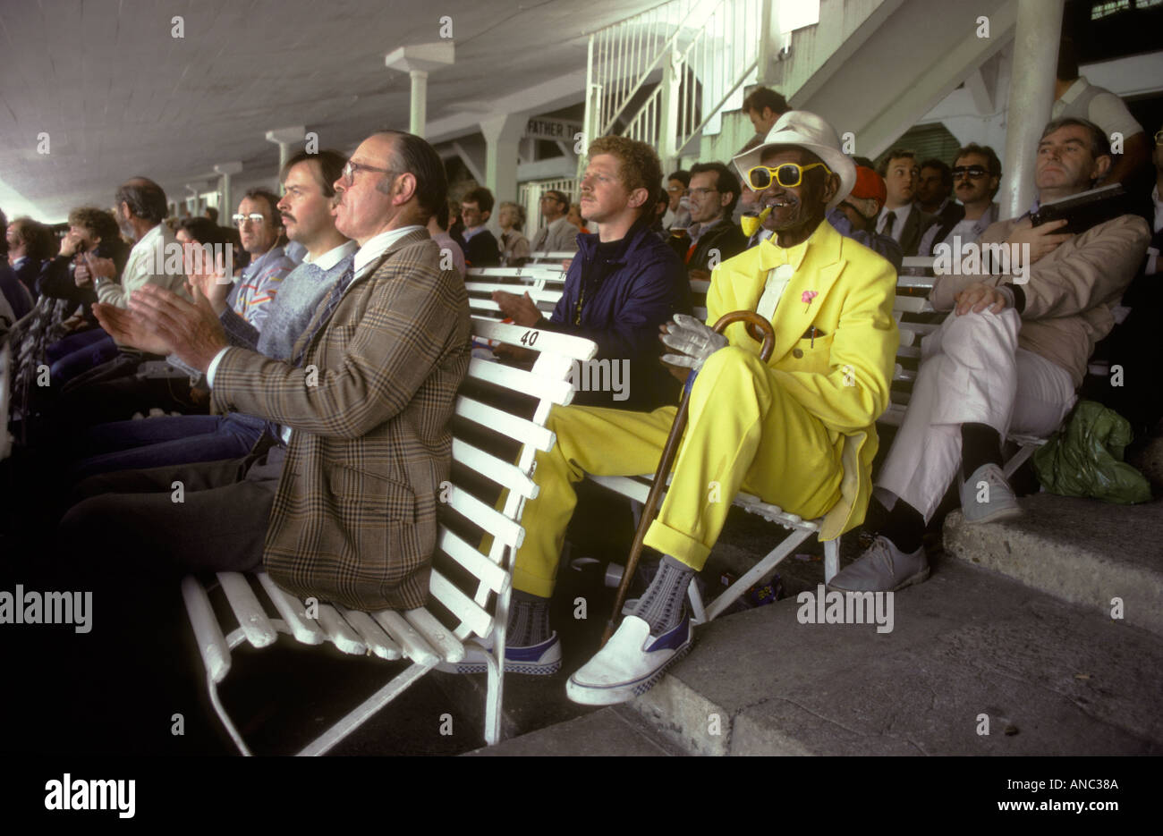 Lords Cricket ground St Johns Wood London. Tourist supporter wear