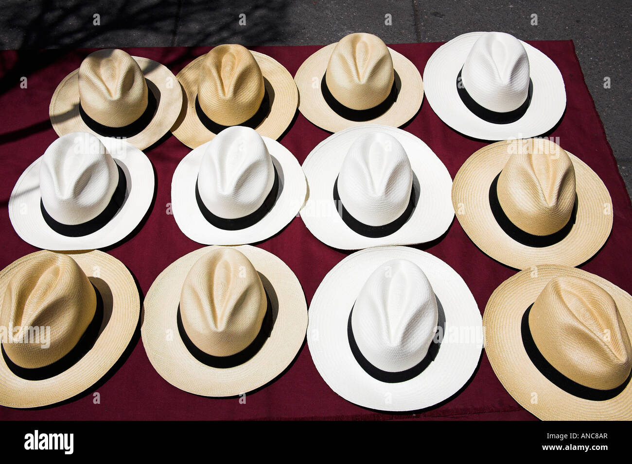 Panama straw hats close up hi-res stock photography and images - Alamy