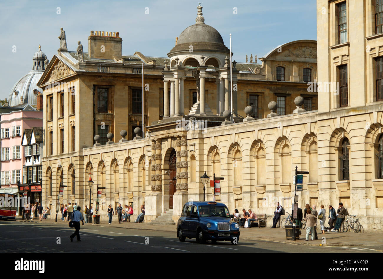 The Queens College Oxford University on the High Street in the city of Oxford England UK Stock Photo